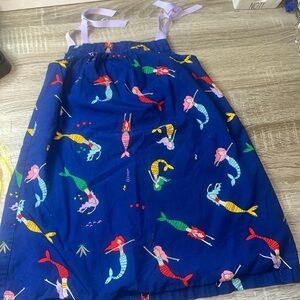 Hanna Andersson girls sun dress size 3-5 years, size 100,  summer mermaids